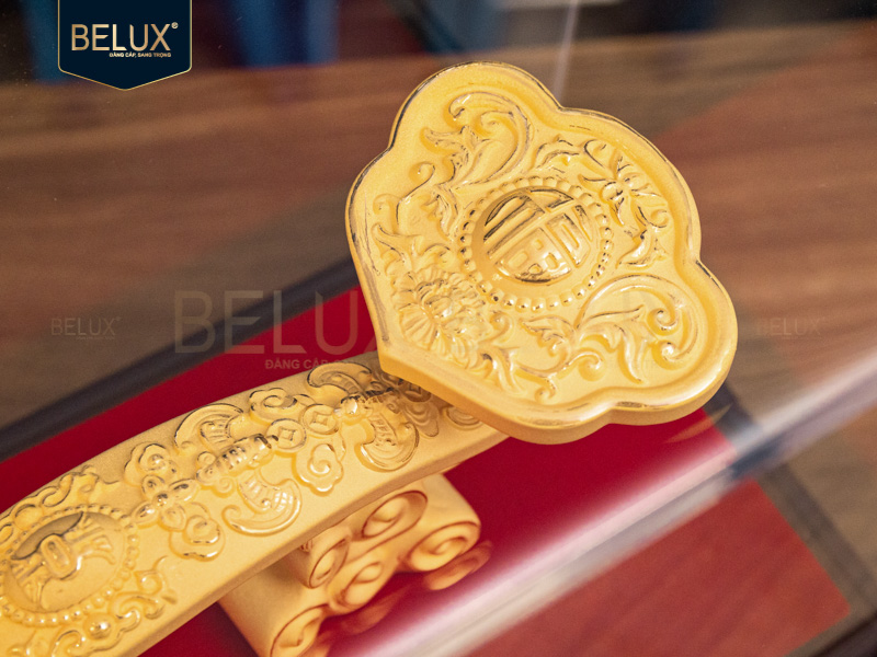 Gậy Như Ý dát vàng cát 20.5x6.5x7.5cm